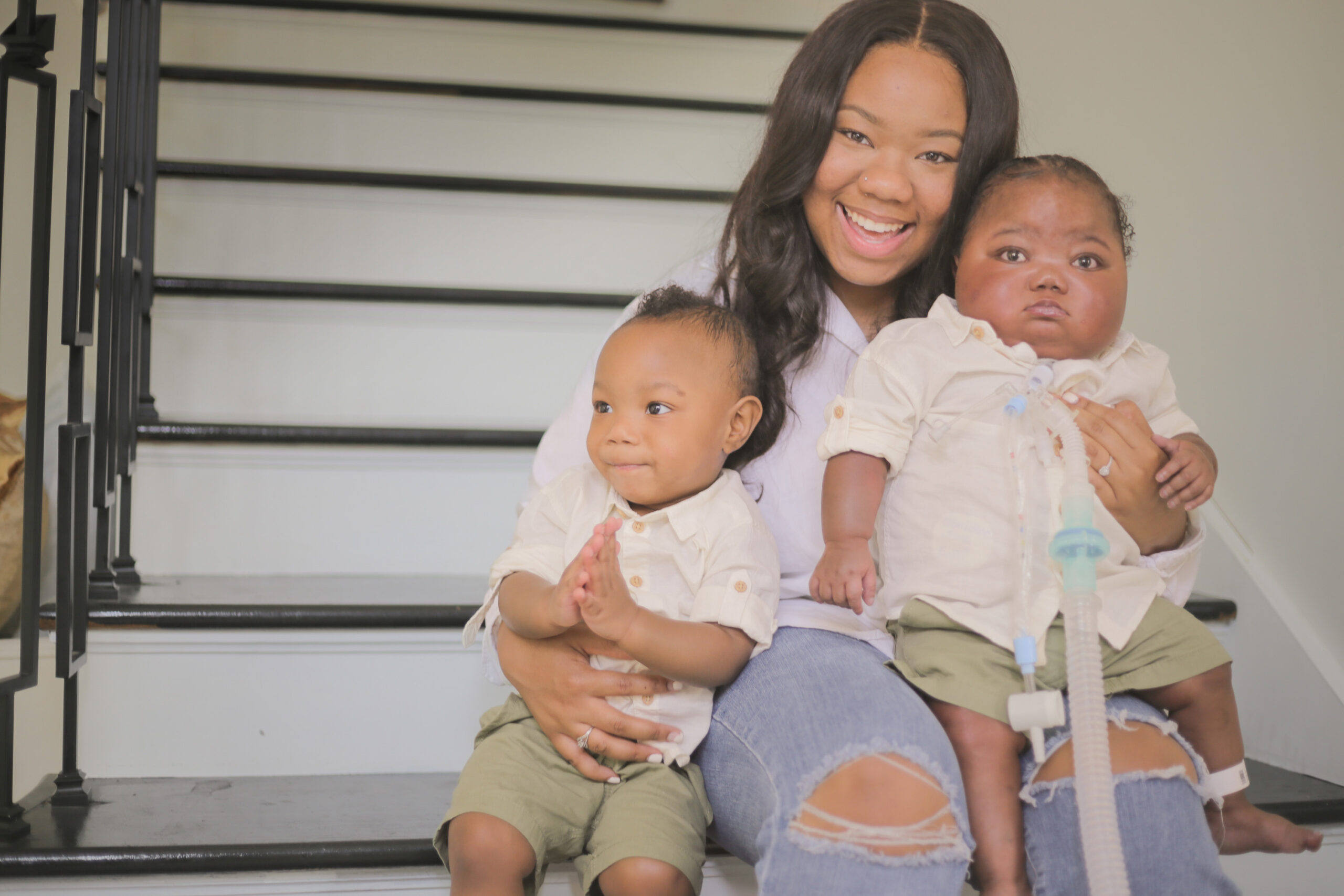 Ari's Story Arionne, a patient of CPC's Pregnancy Medical Clinics, and babies Chance and Chase's Mom